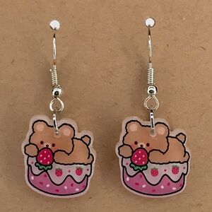 Fun Acrylic Dangle Earrings Cute